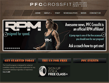 Tablet Screenshot of pfccrossfit.com